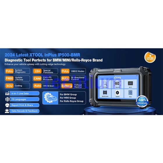 XTOOL IP500 BMR  Car Diagnostic Tools for BMW, MINI, and Rolls-Royce InPlus Series